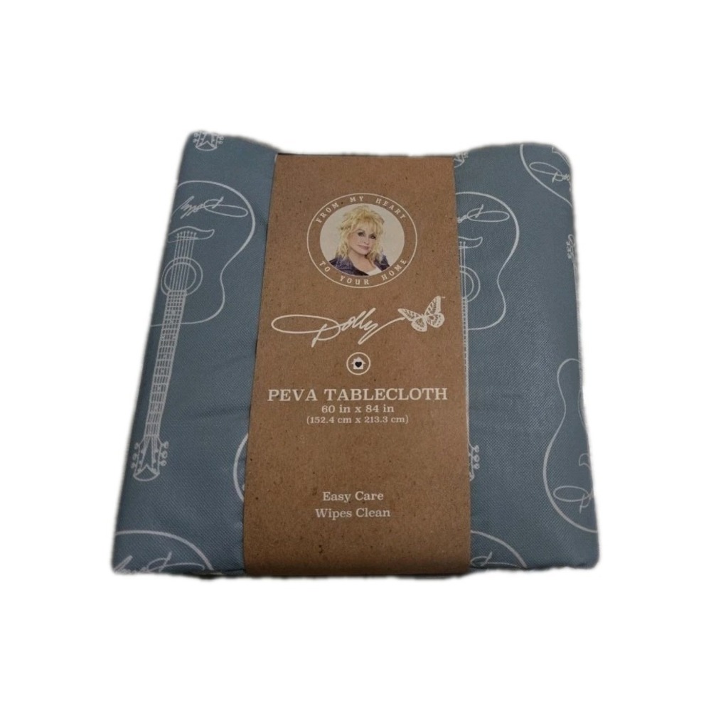 NEW Dolly Parton Table Cloth Blue Guitar Rare SPRING 2025 #786